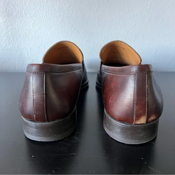 Magnanni Mens Cherry Brown Penny Loafer Size 14